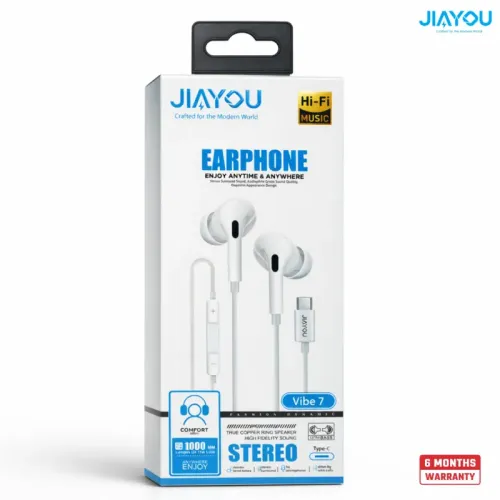 jiayou vibe 7 type c wired earphone