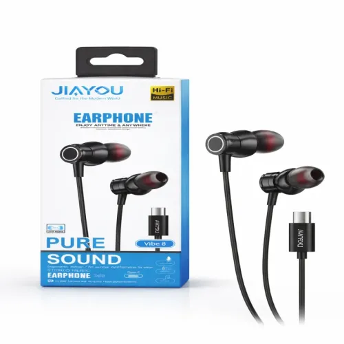 jiayou vibe 8 type c wired earphone