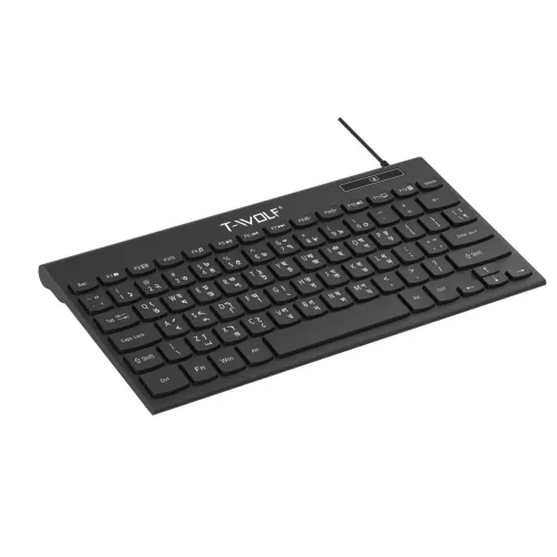 t wolf k220 wired keyboard with bangla
