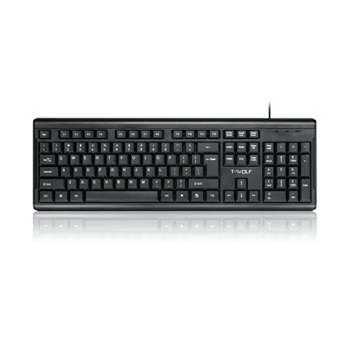 t wolf t15 104 keys usb wired keyboard